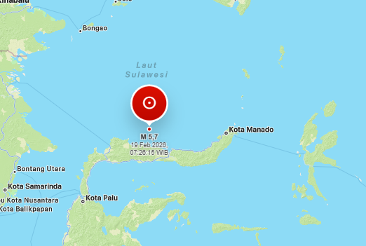 Gempa 5,7 Guncang Boul Sulteng, BMKG: Tanpa Tsunami